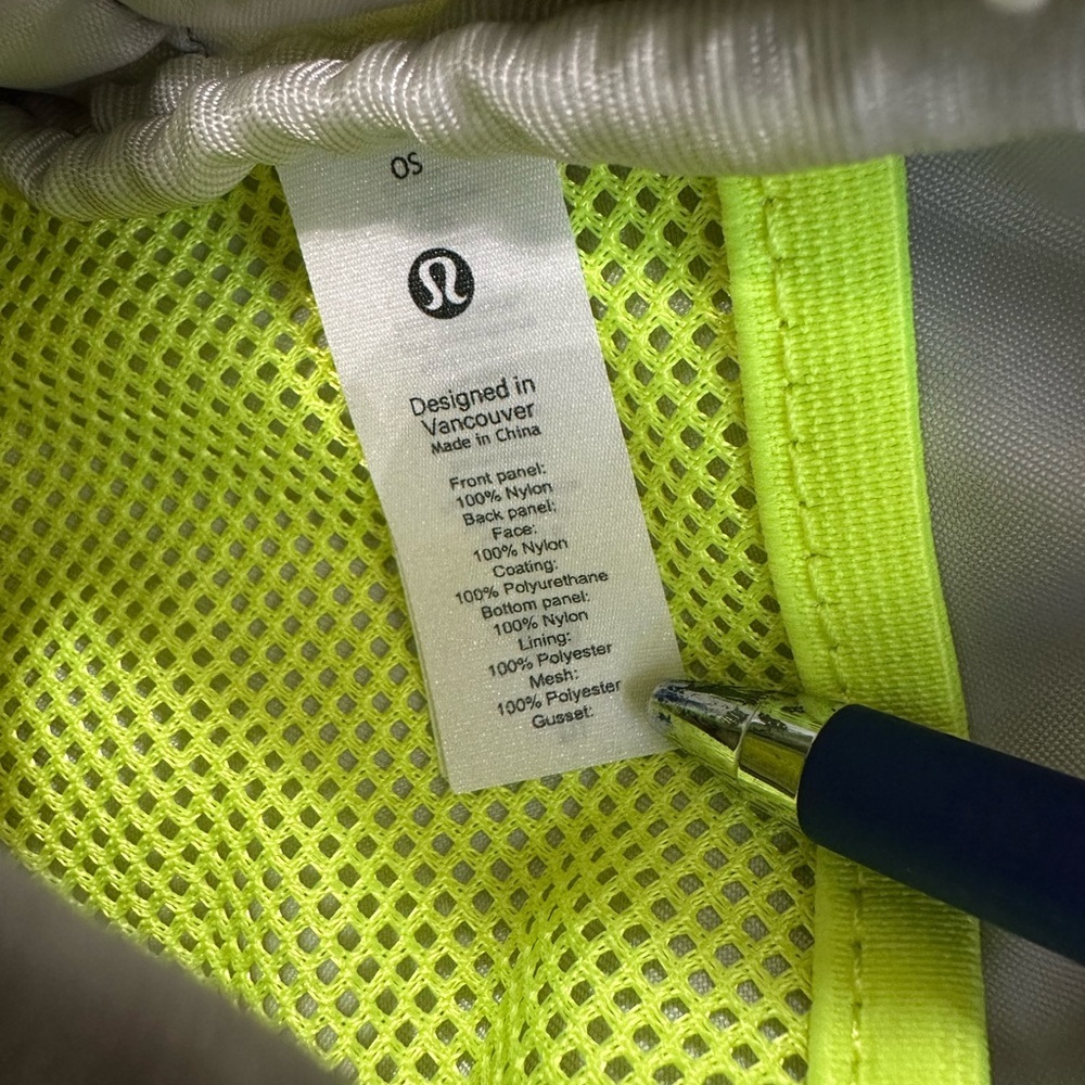 Lululemon Athletica Neon Yellow Black Belt Bag - Picture 5 of 6